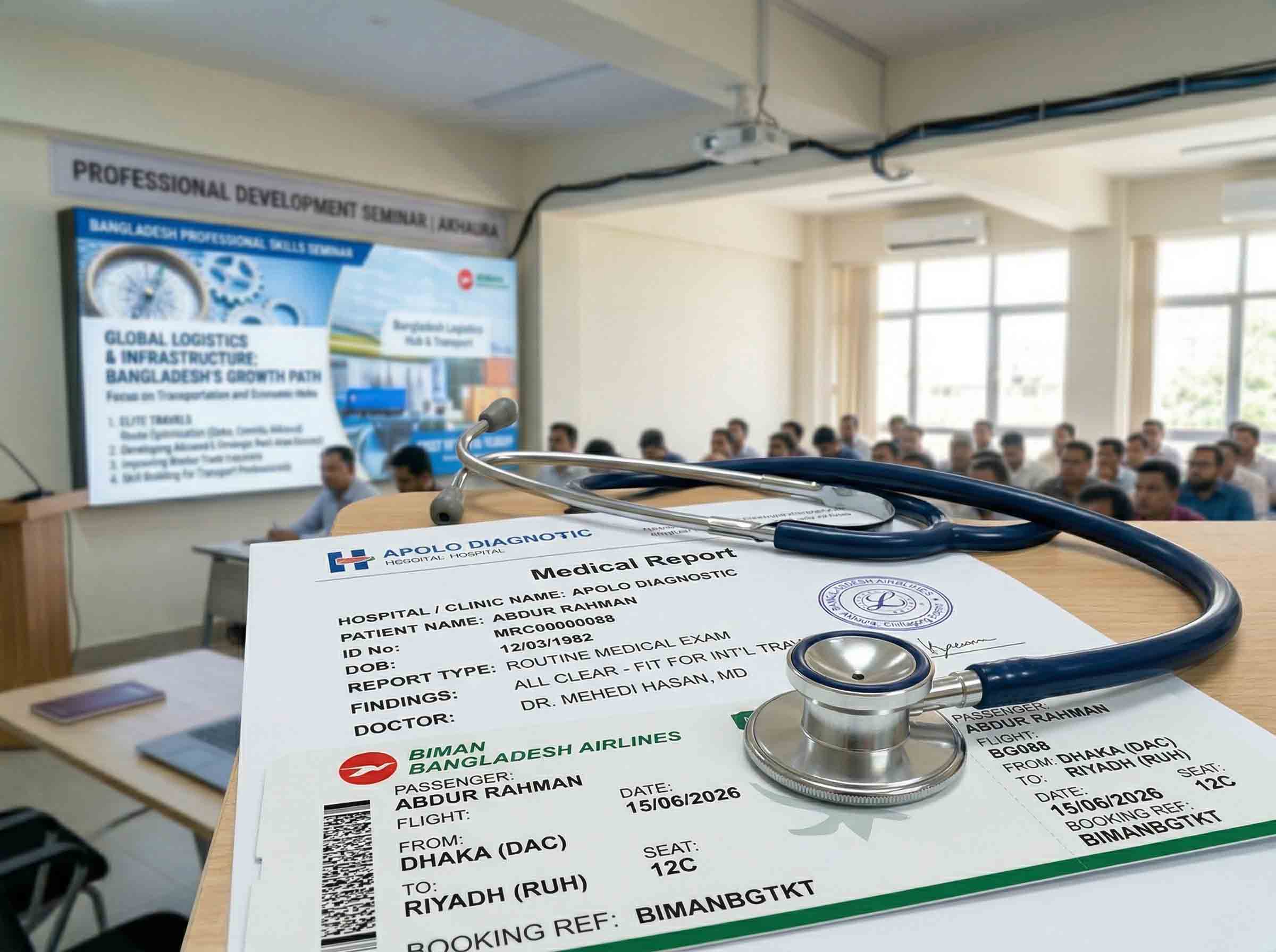 বিদেশগামী যাত্রীদের মেডিকেল সার্ভিস